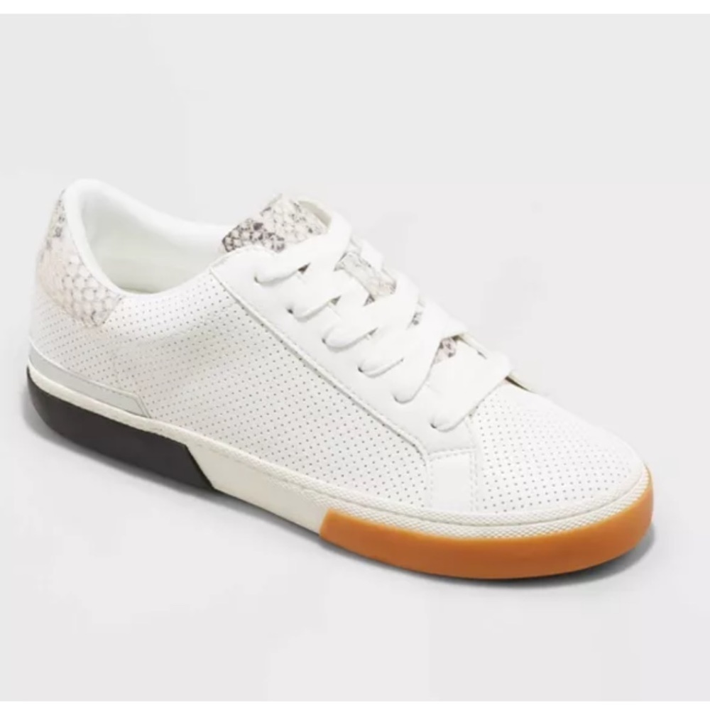 Women's Maddison Sneakers White Silver- A New Day size 8
